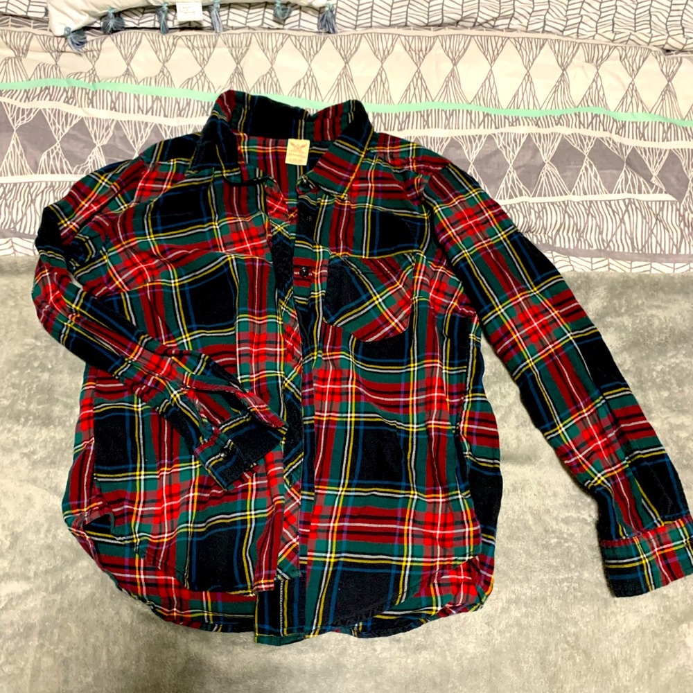 Faded Glory flannel button down, size L